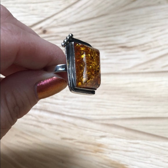Vintage Baltic Amber Ring