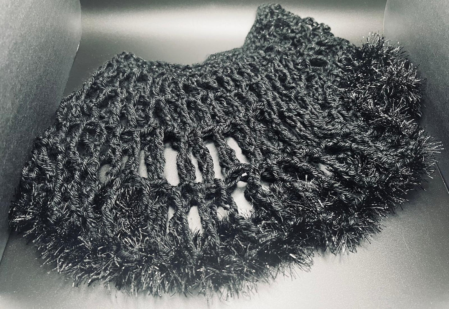 Black Web One-of-a-Kind Neck Cozy