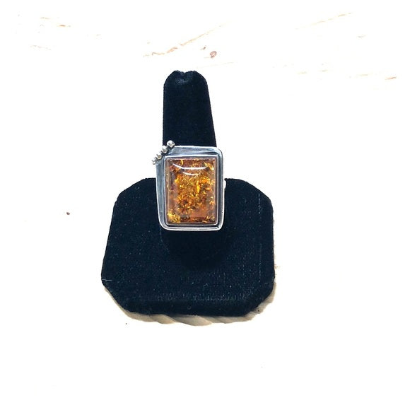 Vintage Baltic Amber Ring