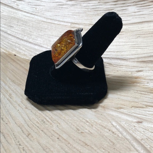 Vintage Baltic Amber Ring