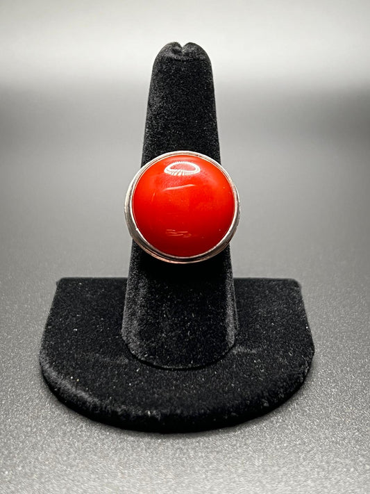 Artisan Carnelian Sterling Silver Ring