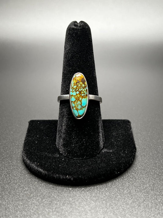Artisan Seven Dwarves Turquoise Sterling Silver Ring