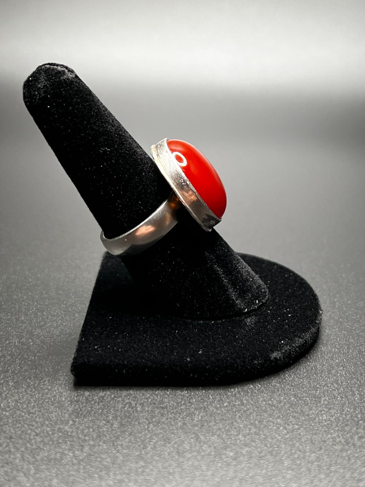 Artisan Carnelian Sterling Silver Ring