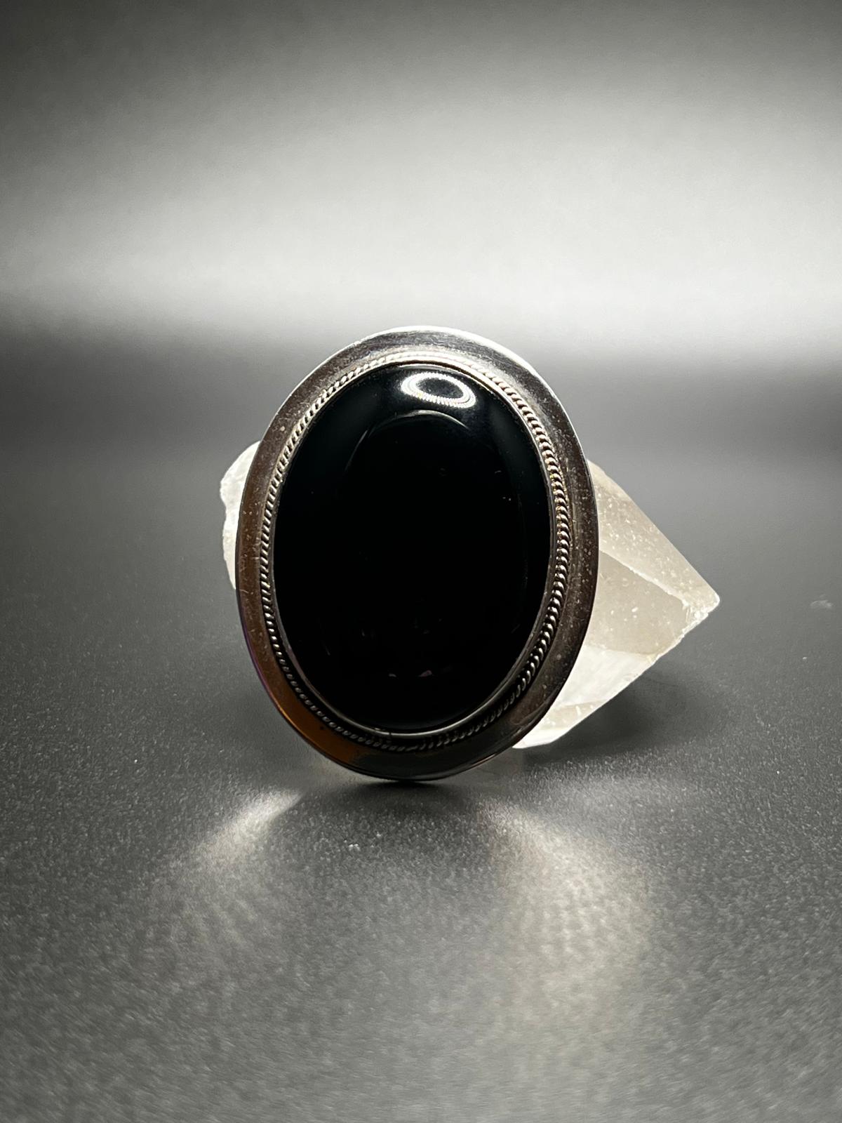 Vintage Onyx and Sterling Silver Convertible Pendant/Brooch