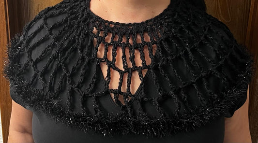 Black Web One-of-a-Kind Neck Cozy