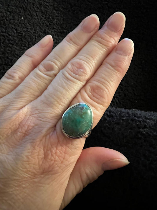 Turquoise and Sterling Silver Ring