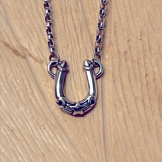 Vintage Kimberly Baker Horseshoe Necklace