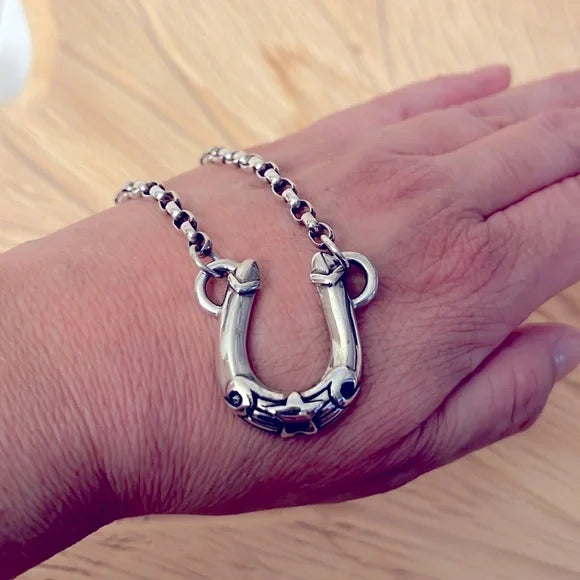 Vintage Kimberly Baker Horseshoe Necklace