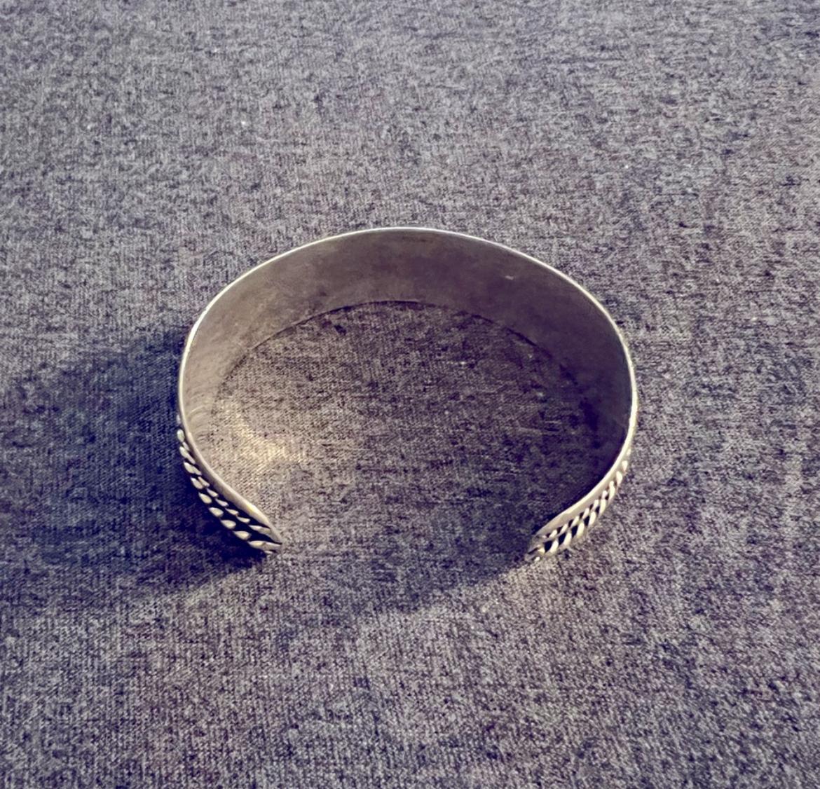 Vintage Sterling Silver Triple Wire Twist Cuff