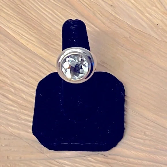 Green Amethyst (Prasiolite) Sterling Silver Ring