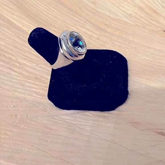 Green Amethyst (Prasiolite) Sterling Silver Ring