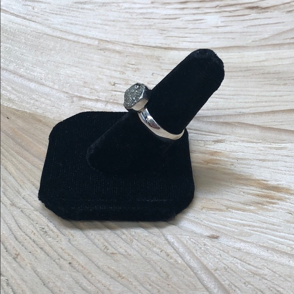 Pyrite and Sterling Ring