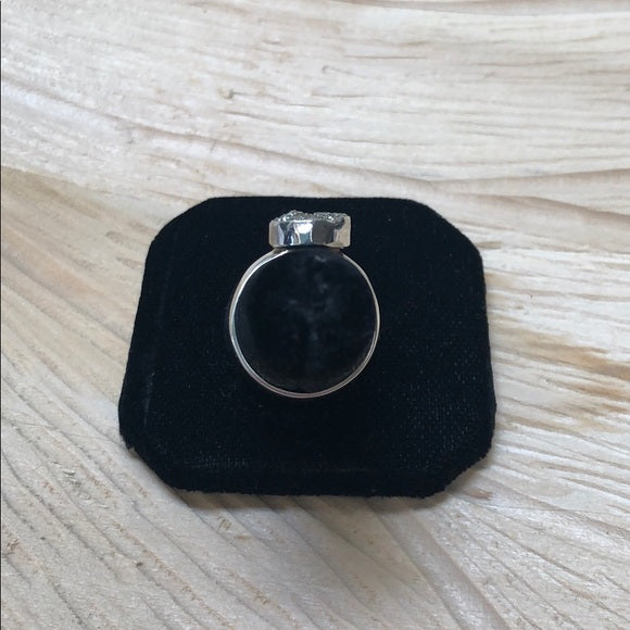 Pyrite and Sterling Ring