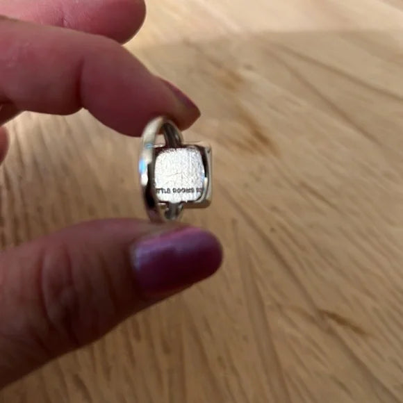 Science Sterling Silver Signet Ring