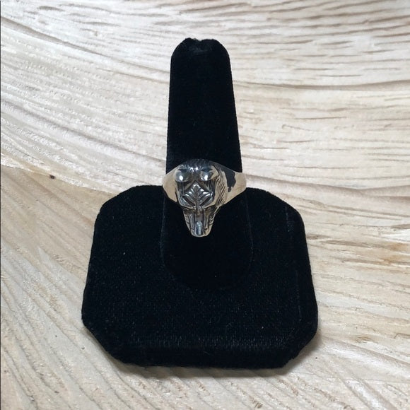 Vintage Wolf Sterling Silver Ring